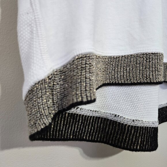 Elisa Cavaletti by Daniela Dallavalle Textured Embellished Tunic White XS - Picture 8 of 15